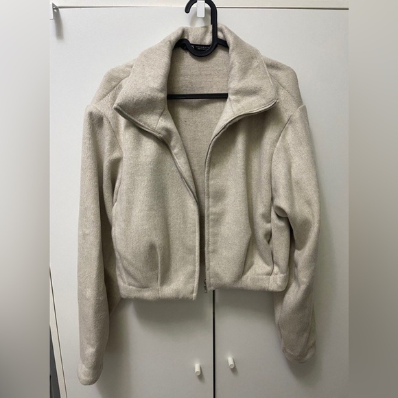 Zara NWT cream soft bomber jacket - Picture 9 of 10